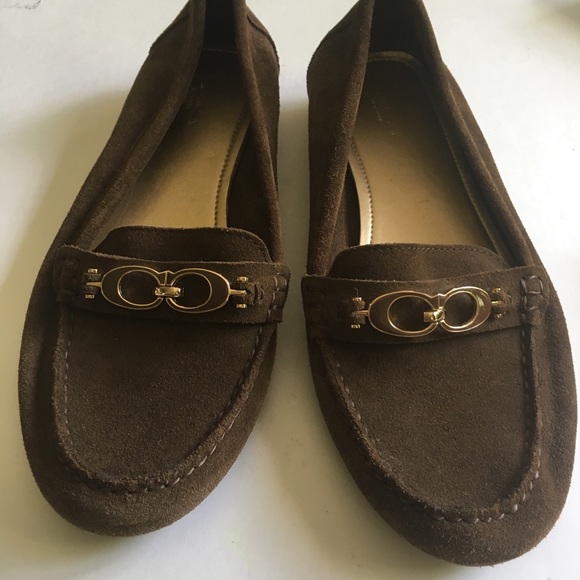 Coach Shoes Coach Fortunata Brown Suede Loafer Poshmark